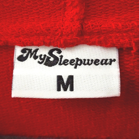 NWOT MyPillow Hoodie MySleepwear in Ruby Red Size M - Picture 7 of 8